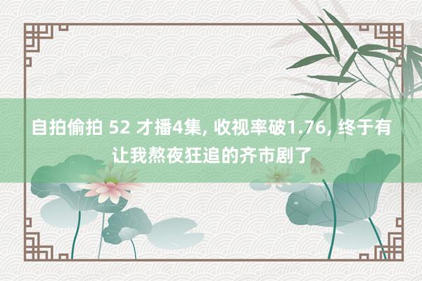 自拍偷拍 52 才播4集, 收视率破1.76, 终于有让我熬夜狂追的齐市剧了
