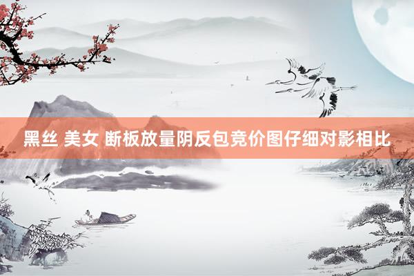 黑丝 美女 断板放量阴反包竞价图仔细对影相比
